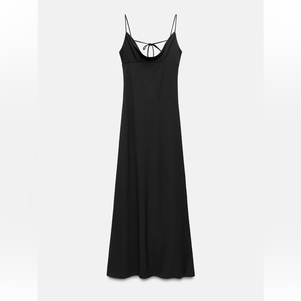 Zara Black Spaghetti Strap Dress